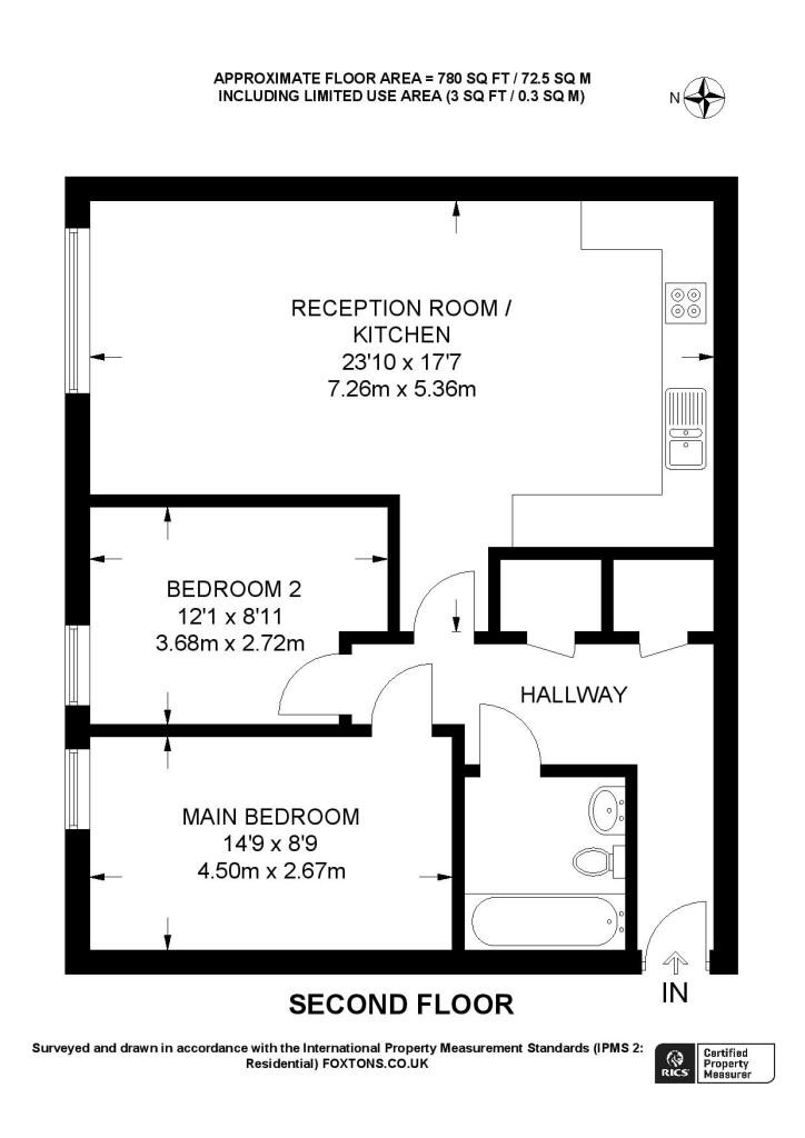 43 Aits View, Victoria Avenue, West Molesey floorplan