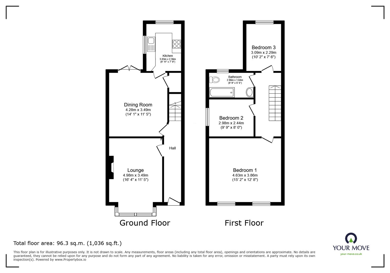 74, Memorial Road, Manchester floorplan