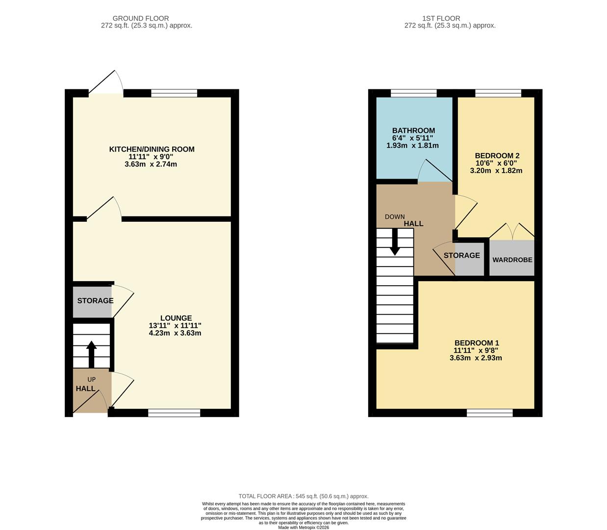 210, Coalport Close, Harlow floorplan