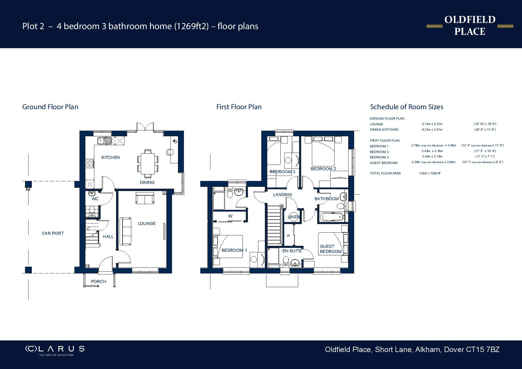 2, Oldfield Place, Alkham floorplan