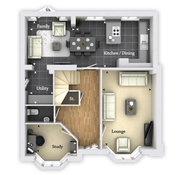 4 Bedrooms Detached house for sale in 