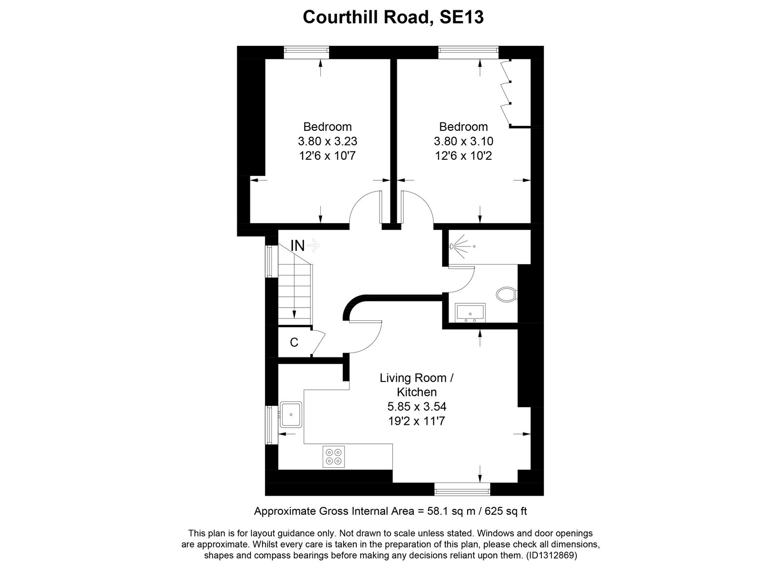 142c, Courthill Road, London floorplan