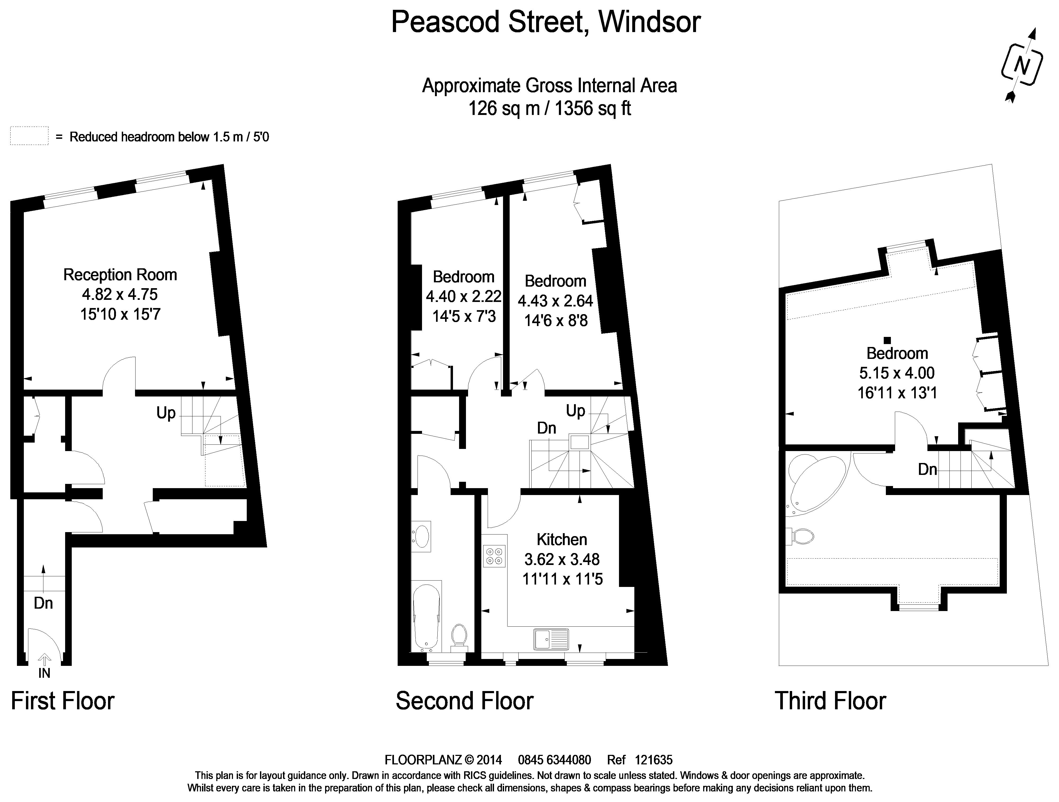 13a, Peascod Street, Windsor floorplan