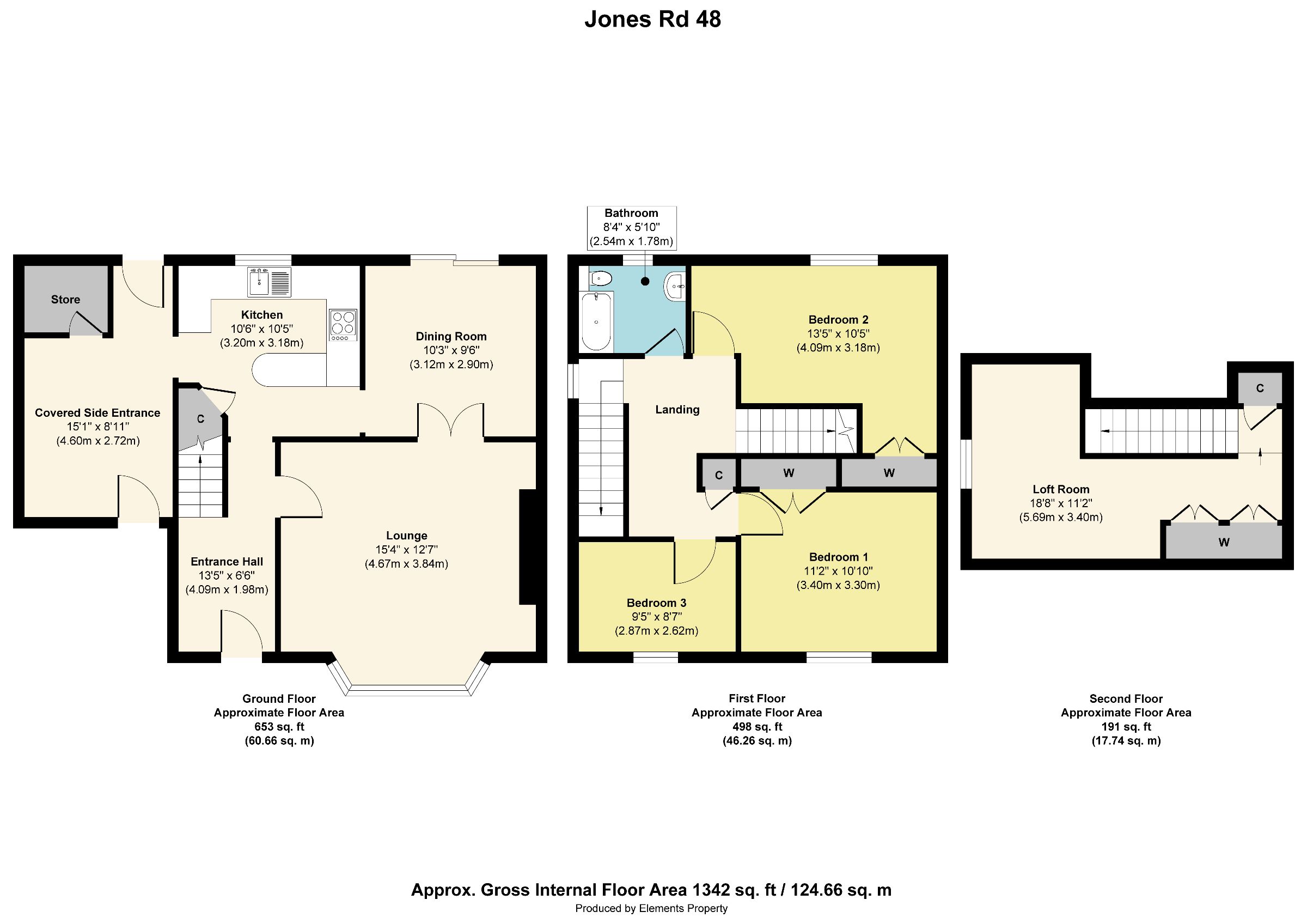 48 Jones Road, Willenhall floorplan