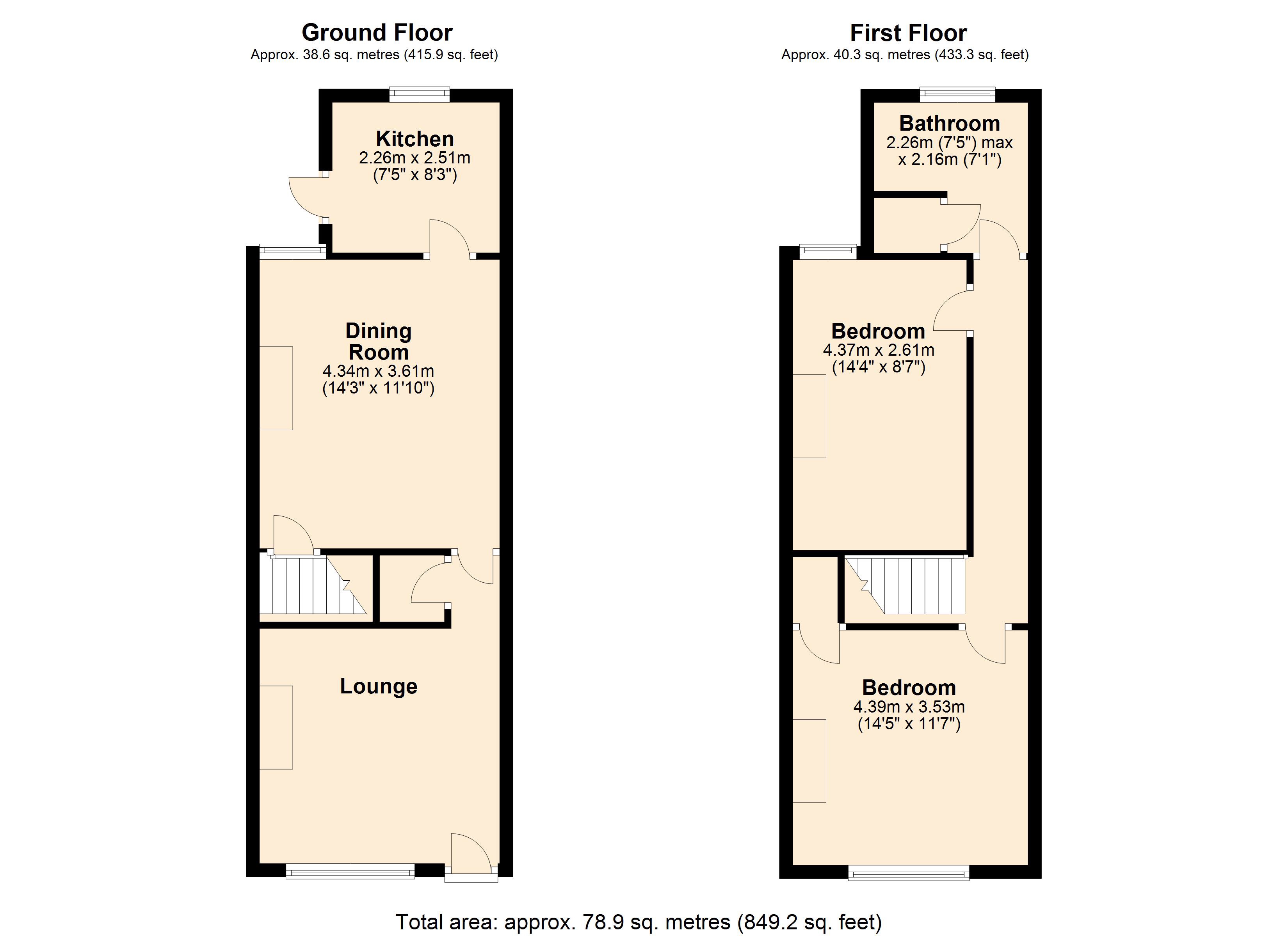 2 Bedrooms Terraced house for sale in Scarsdale Street, Bolsover, Chesterfield S44