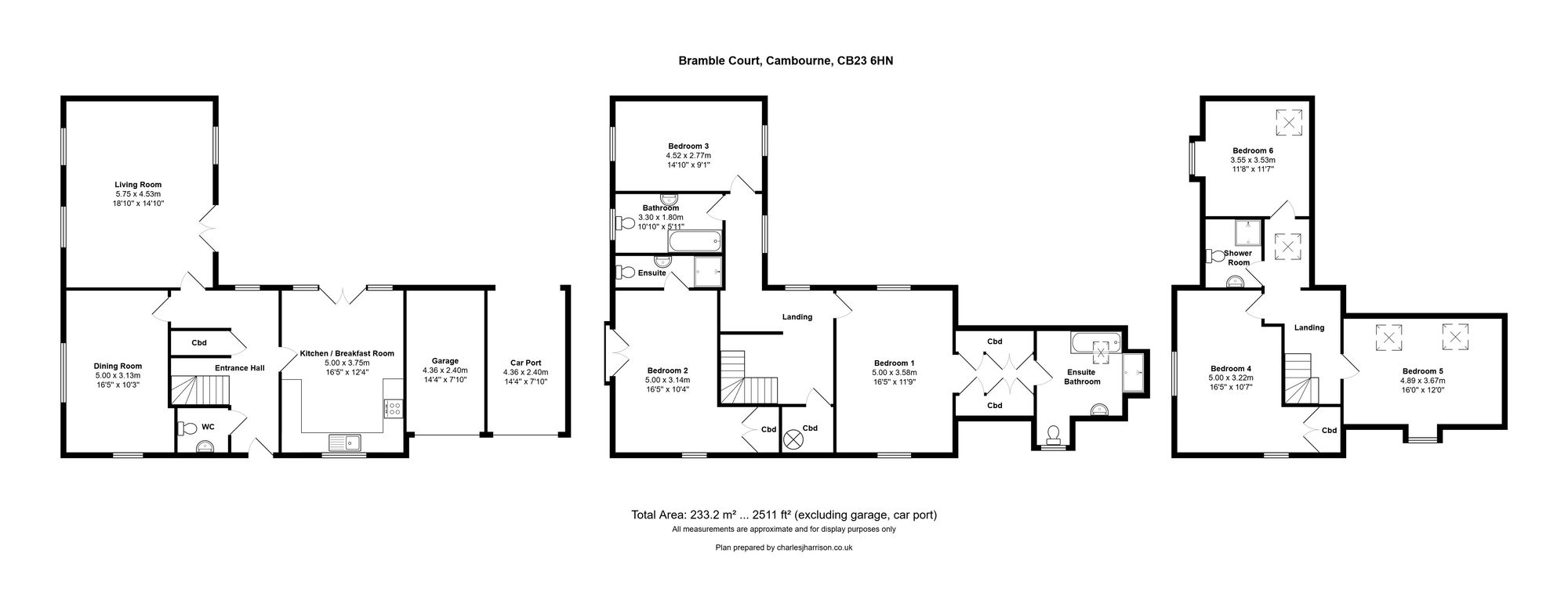 1 Bramble Court, Cambridge floorplan