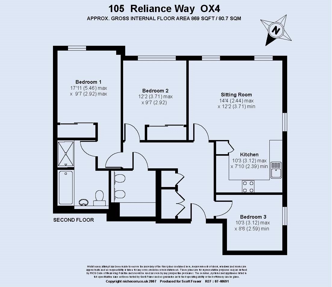 3 Bedrooms Flat to rent in Reliance Way (Block C), Cowley, Oxford OX4