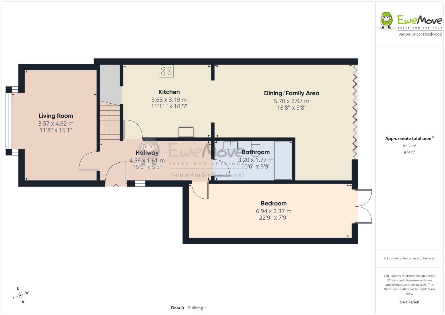 6, STANDING BUTTS CLOSE, SWADLINCOTE floorplan