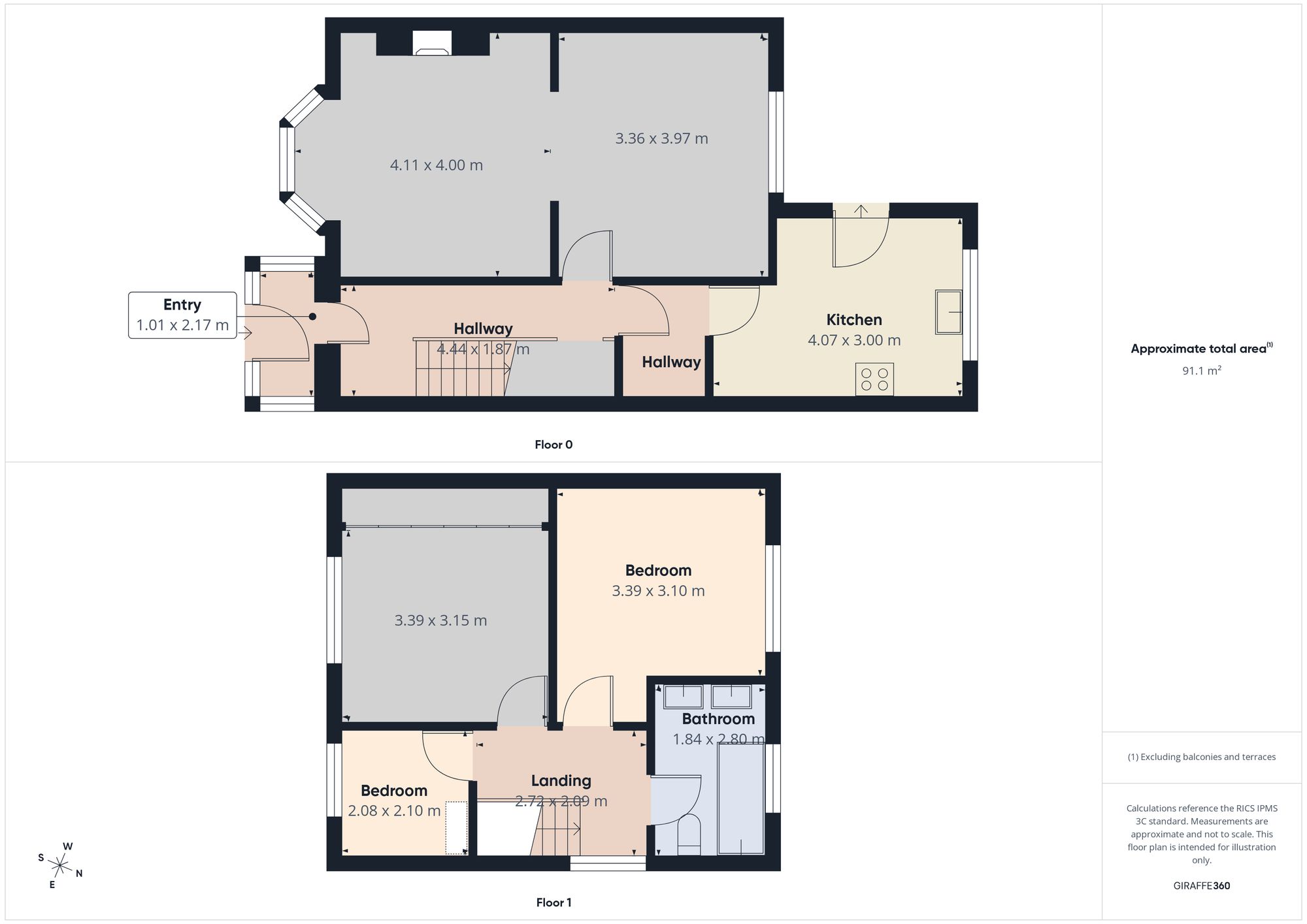 144 Harton Lane, South Shields floorplan