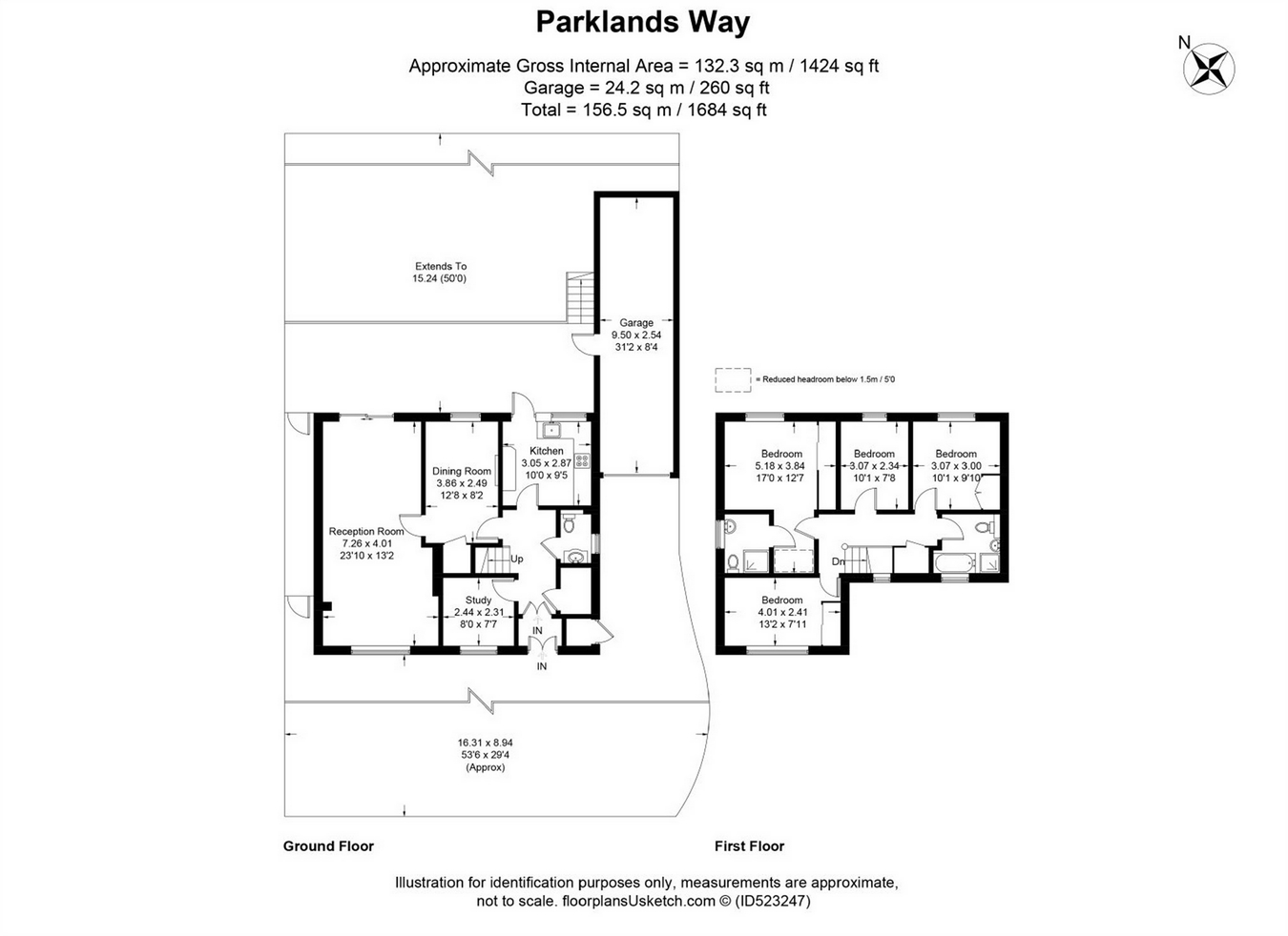 4 Bedrooms Detached house for sale in Parklands Way, Worcester Park KT4