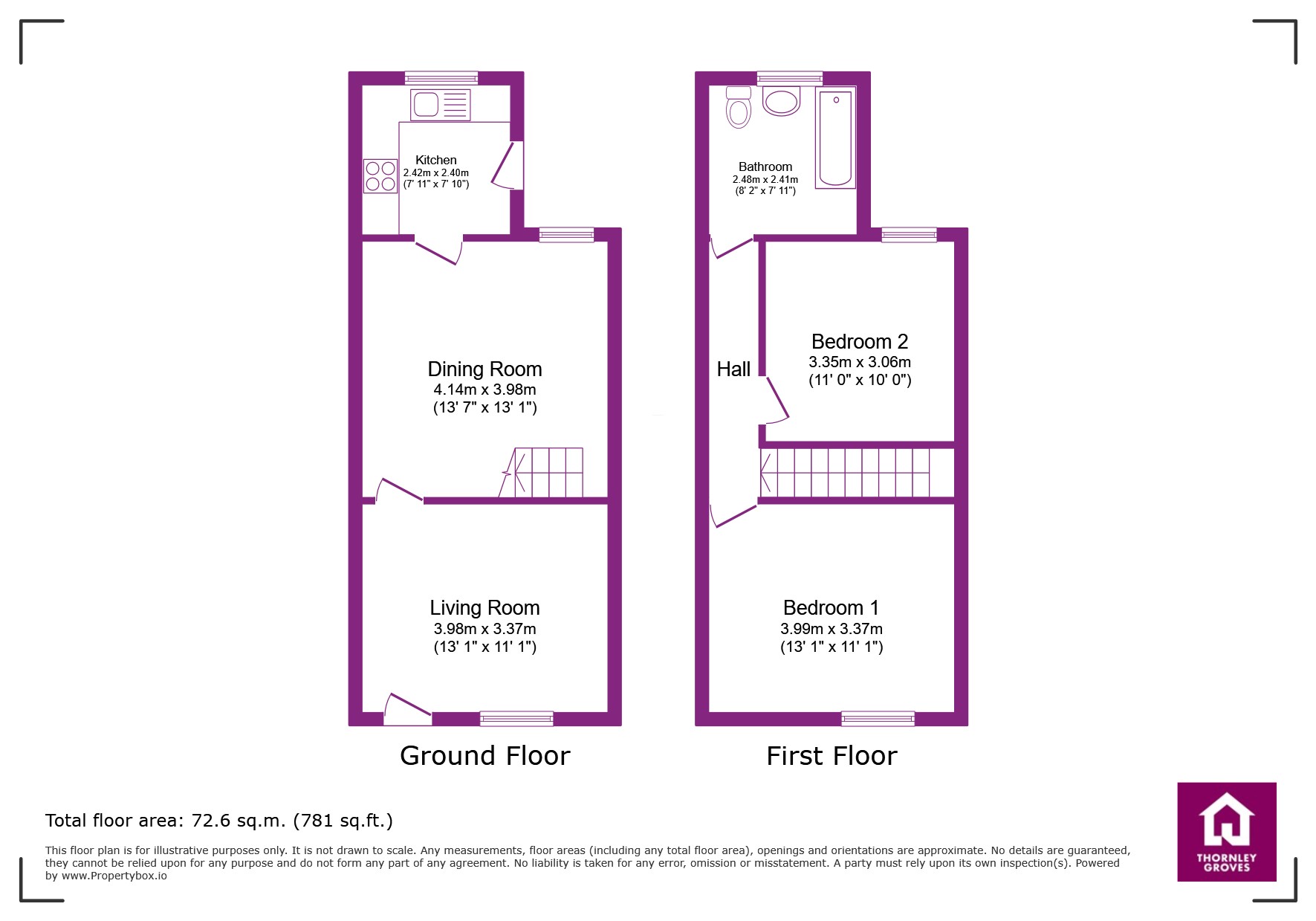 95, Harley Road, Greater Manchester floorplan