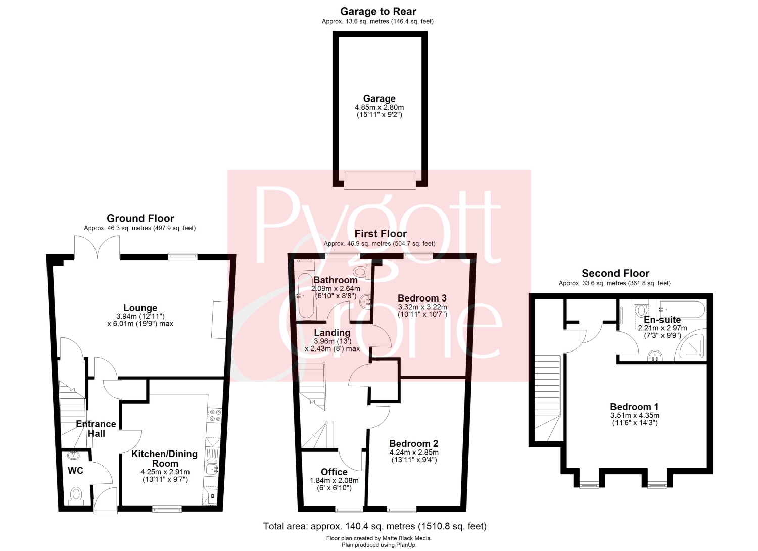 17, Abbots Crescent, Spalding floorplan