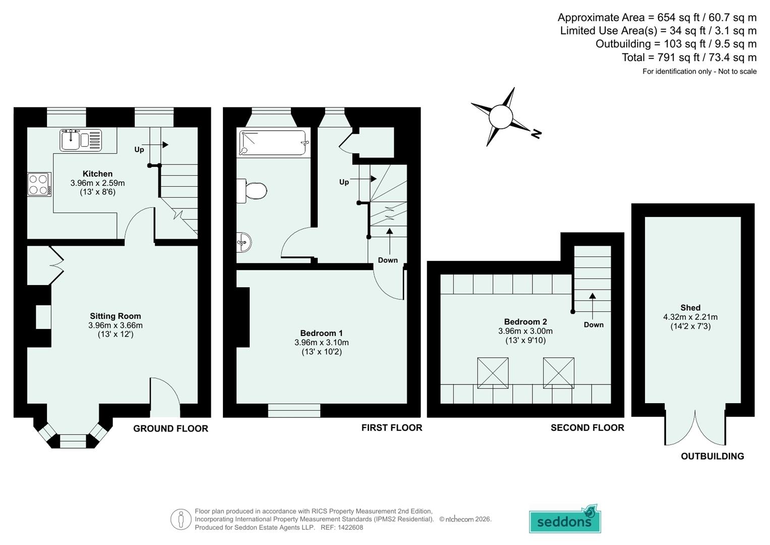 11, Coldharbour, Cullompton floorplan