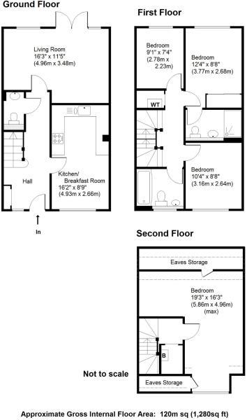 4 Bedrooms Terraced house to rent in Swansmere Close, Walton-On-Thames, Surrey KT12