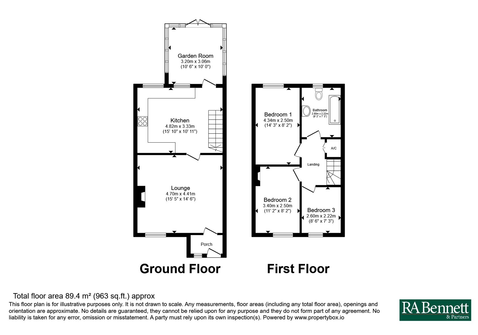 29, Main Street, Evesham floorplan