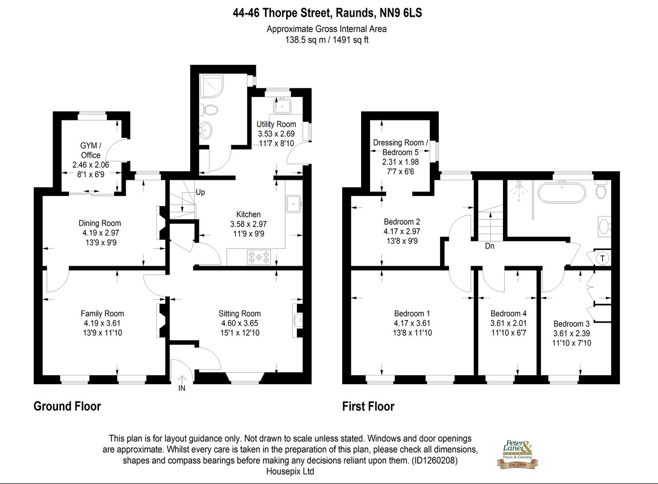 44-46, Thorpe Street, Wellingborough floorplan