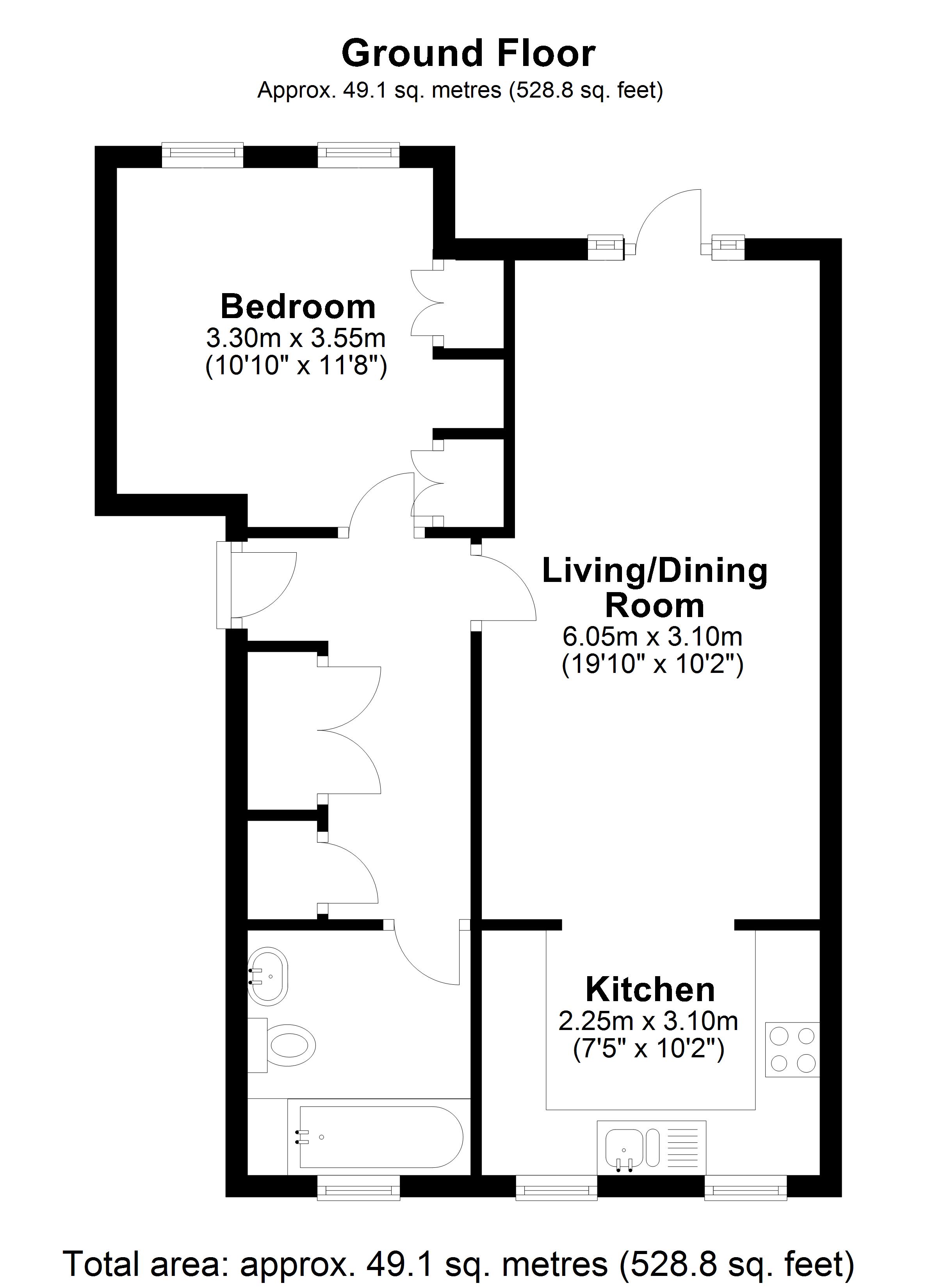 1 Bedrooms Flat to rent in Gateway House, Walnut Tree Close, Guildford GU1