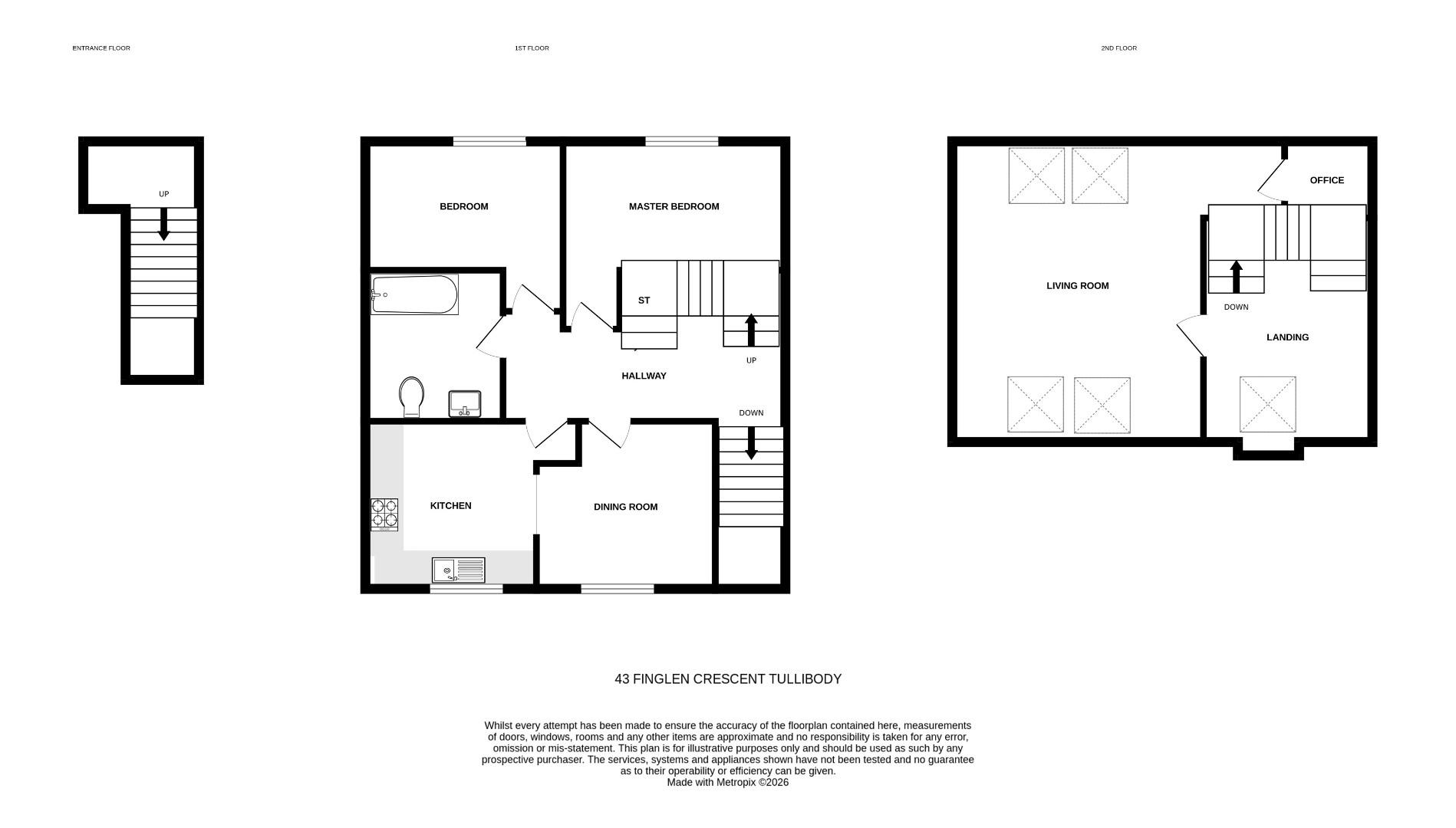 Finglen Crescent, Tullibody floorplan