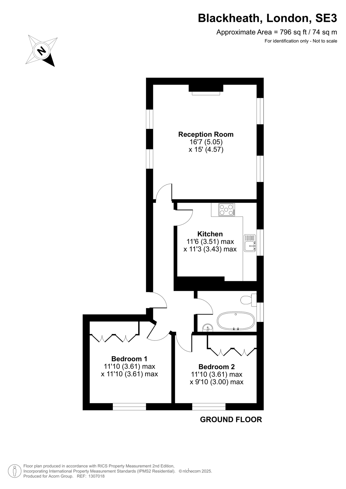 4 Glebe Court,, The Glebe, London floorplan