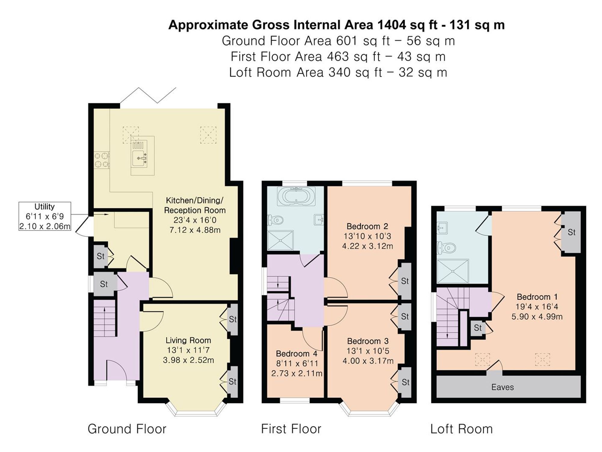 95 Watton Road, Ware floorplan