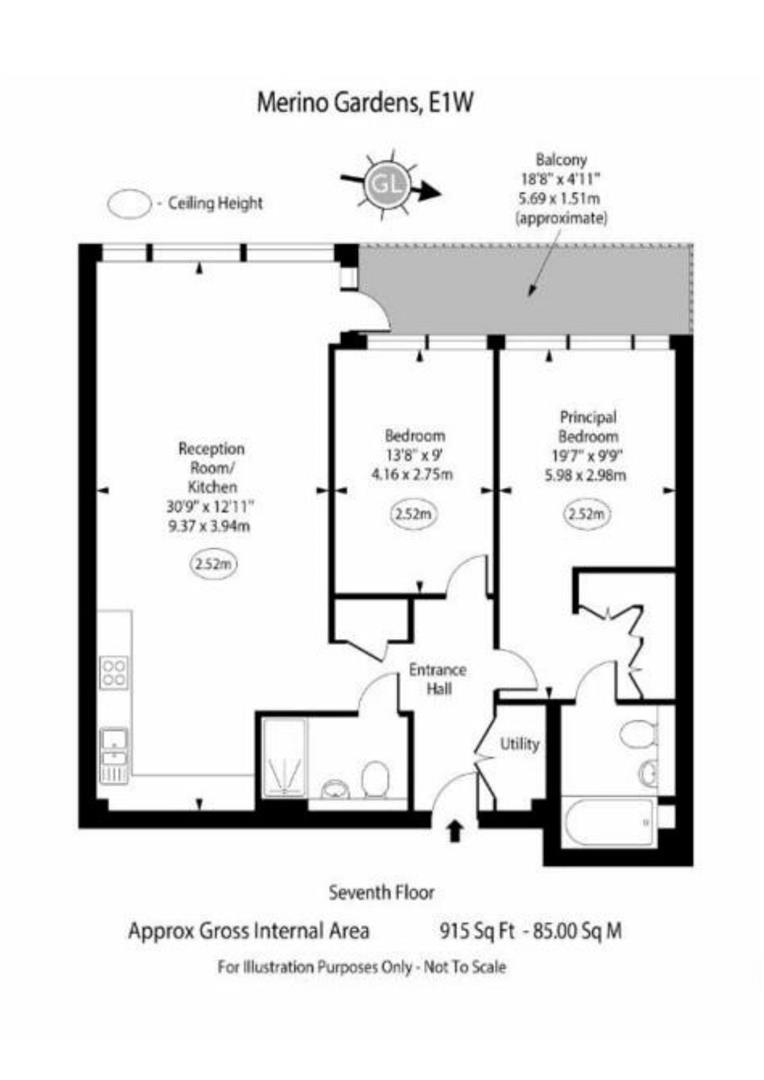 Merino Gardens, London floorplan
