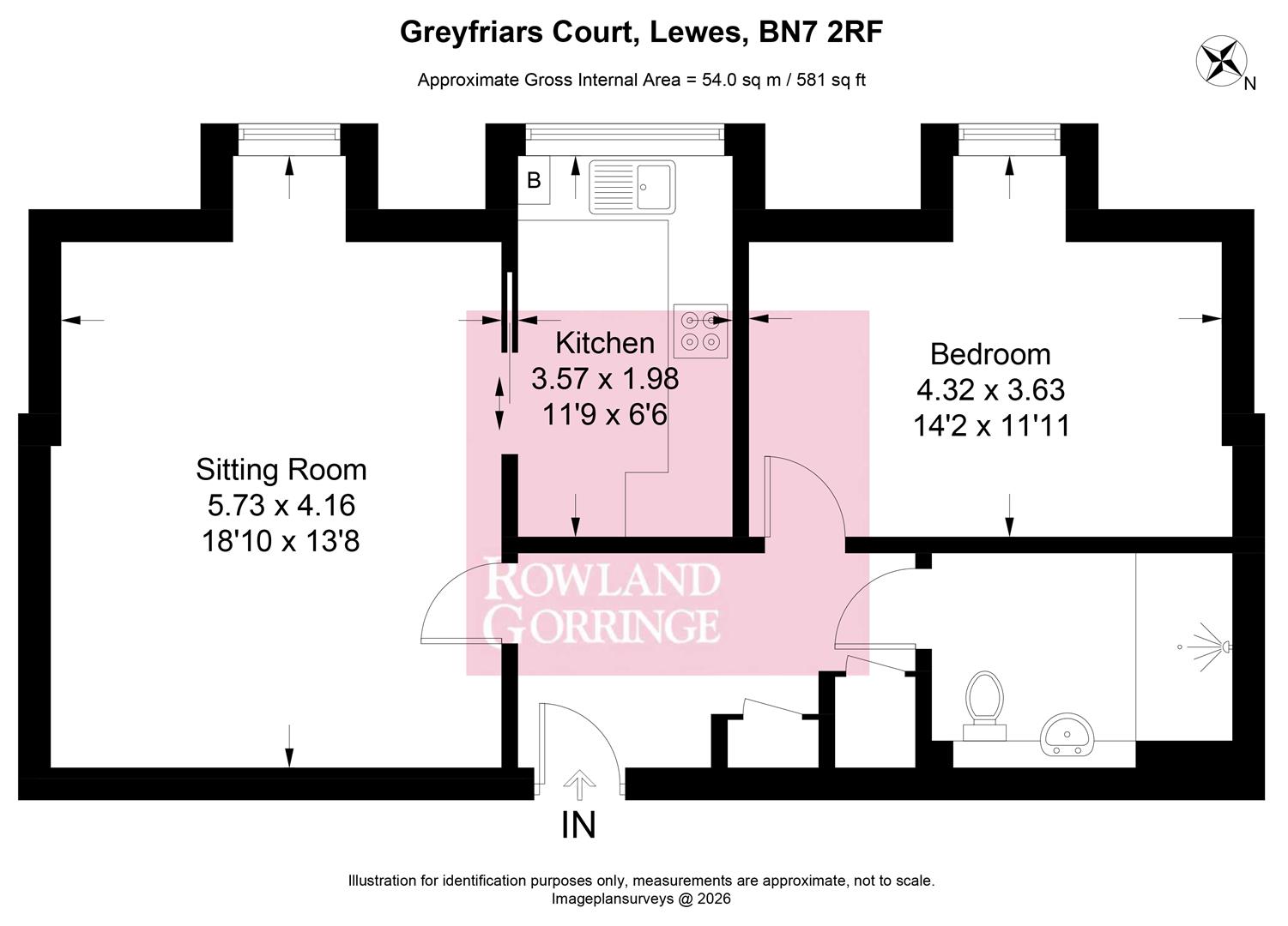 34 Greyfriars Court,, Court Road, Lewes floorplan