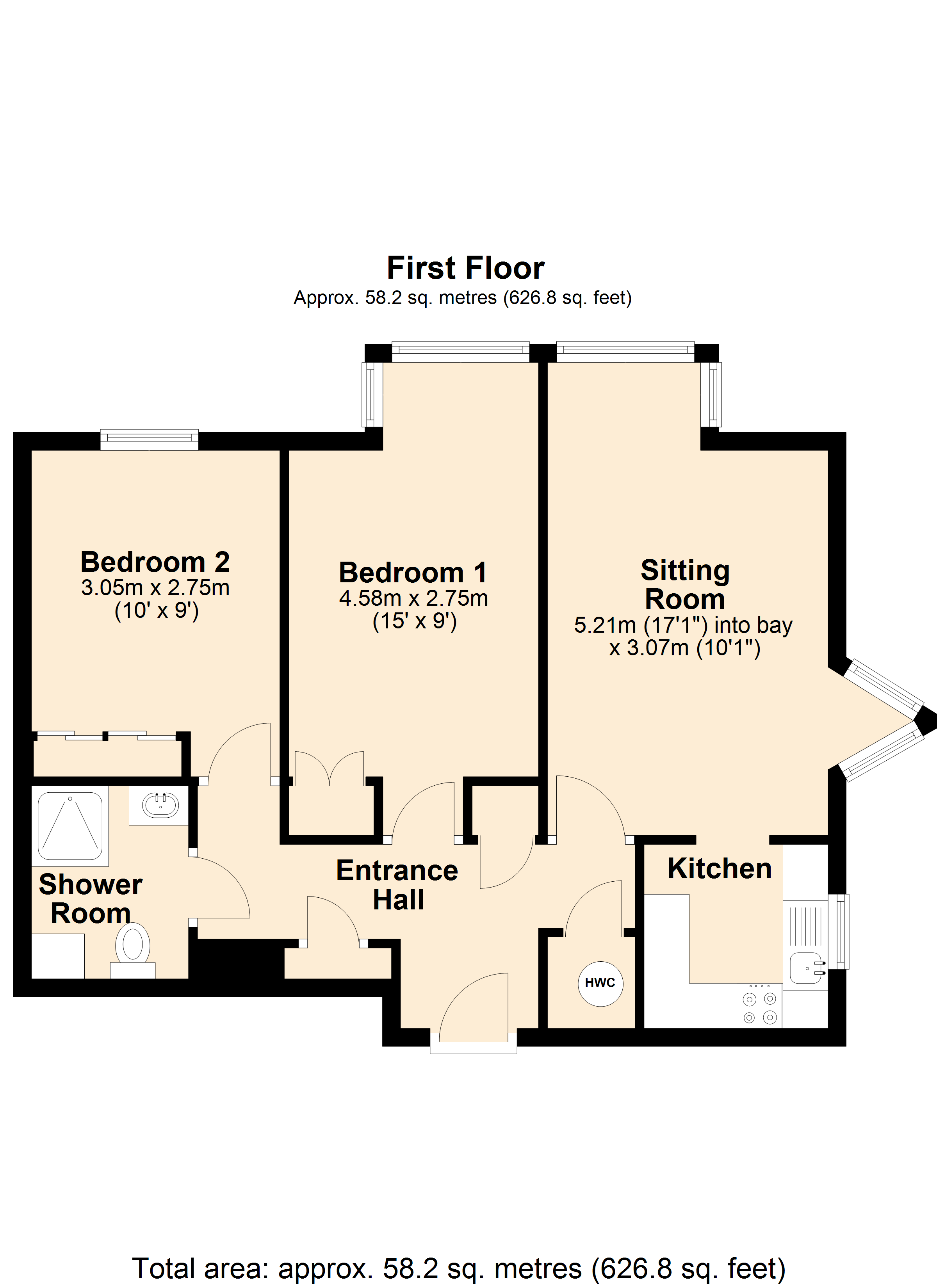 Flat 20, Homecanton House, Carrington Way, Somerset floorplan