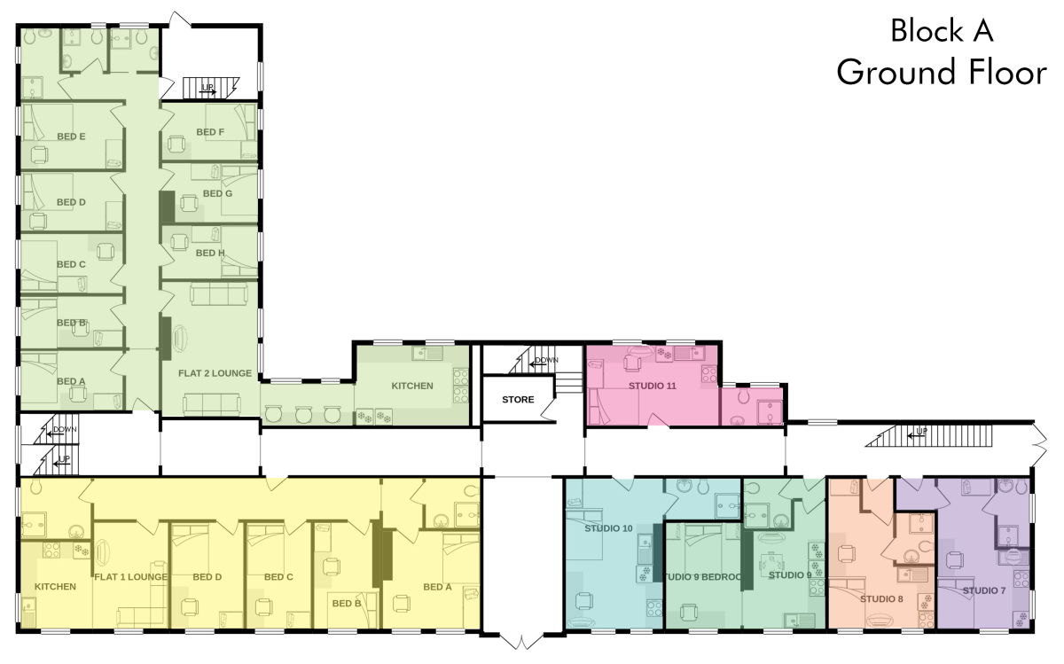 A, Jesmond View, Newcastle floorplan