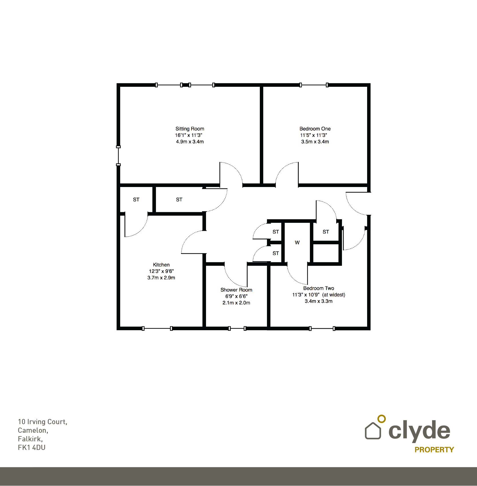 2 Bedrooms Flat for sale in Irving Court, Falkirk, Falkirk FK1