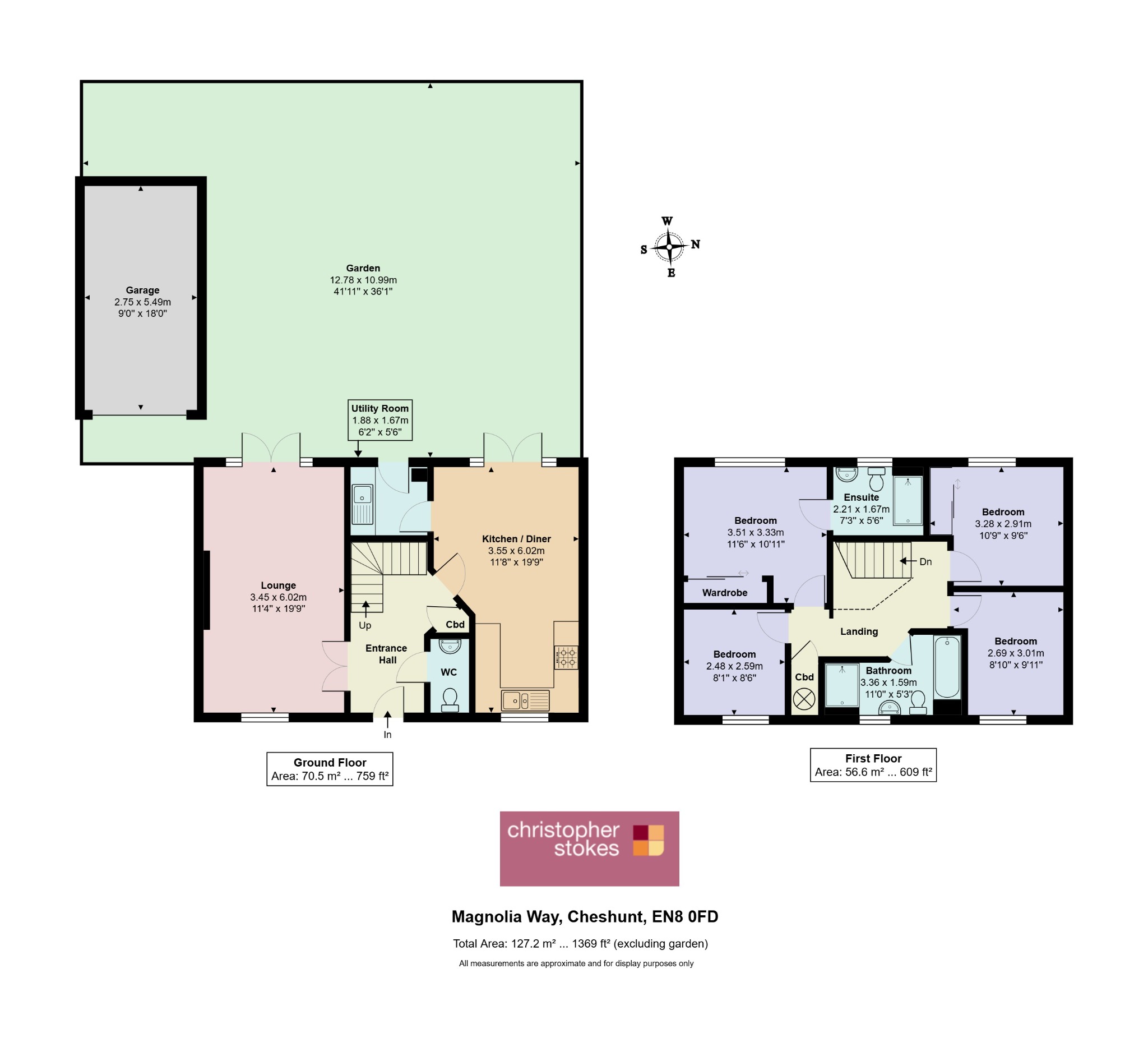 23 Magnolia Way, Cheshunt, Hertfordshire floorplan