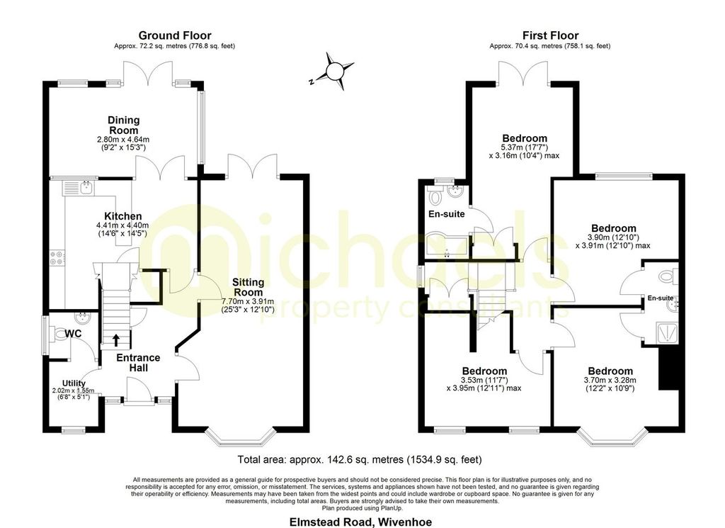 34, Elmstead Road, Colchester floorplan