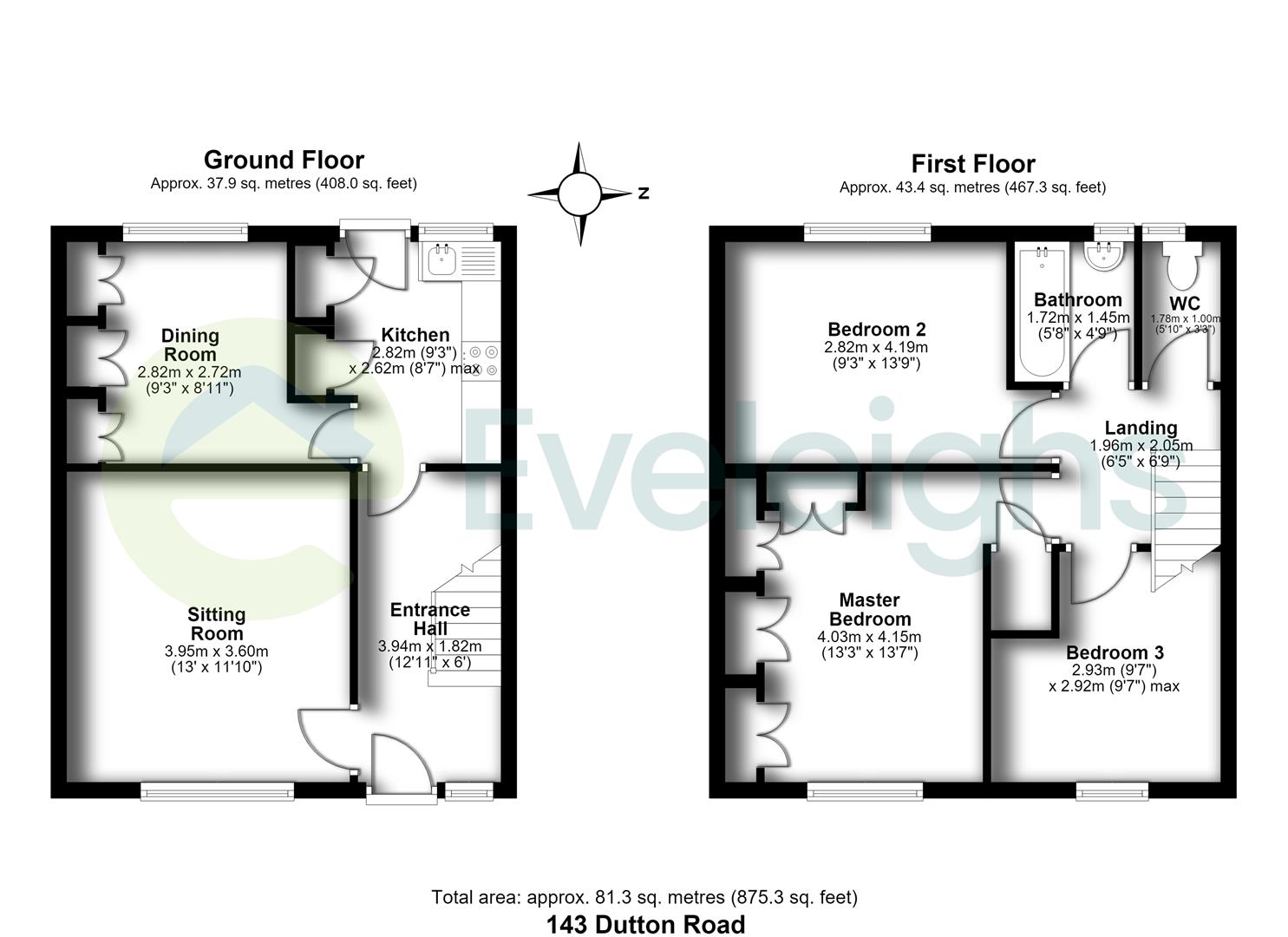 143, Dutton Road, Bristol floorplan