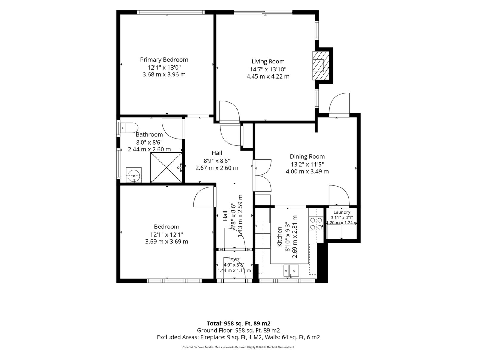 97, Kersal Road, Salford floorplan
