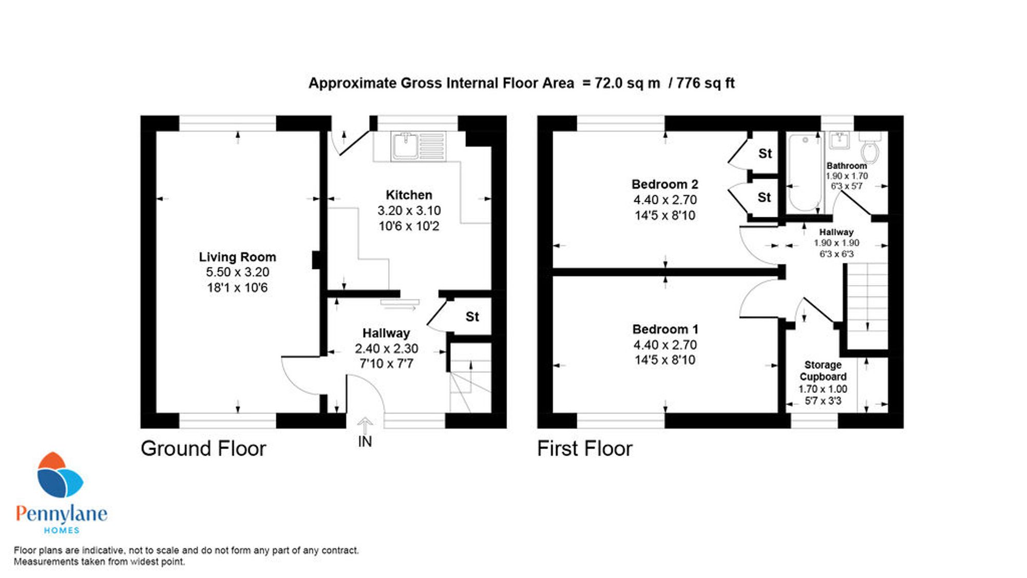 72 Finch Place, Johnstone floorplan