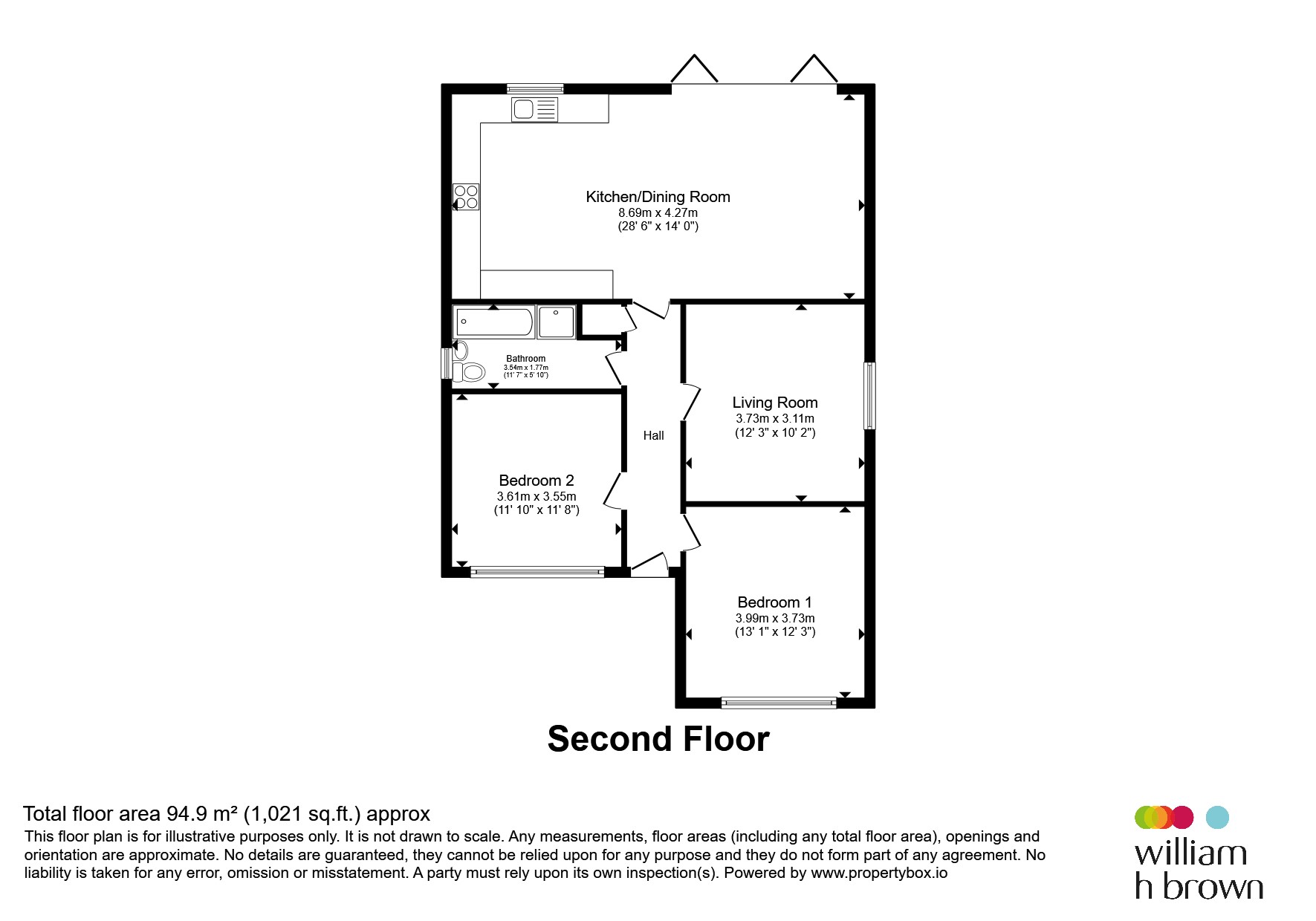16, Templegate Rise, Leeds floorplan