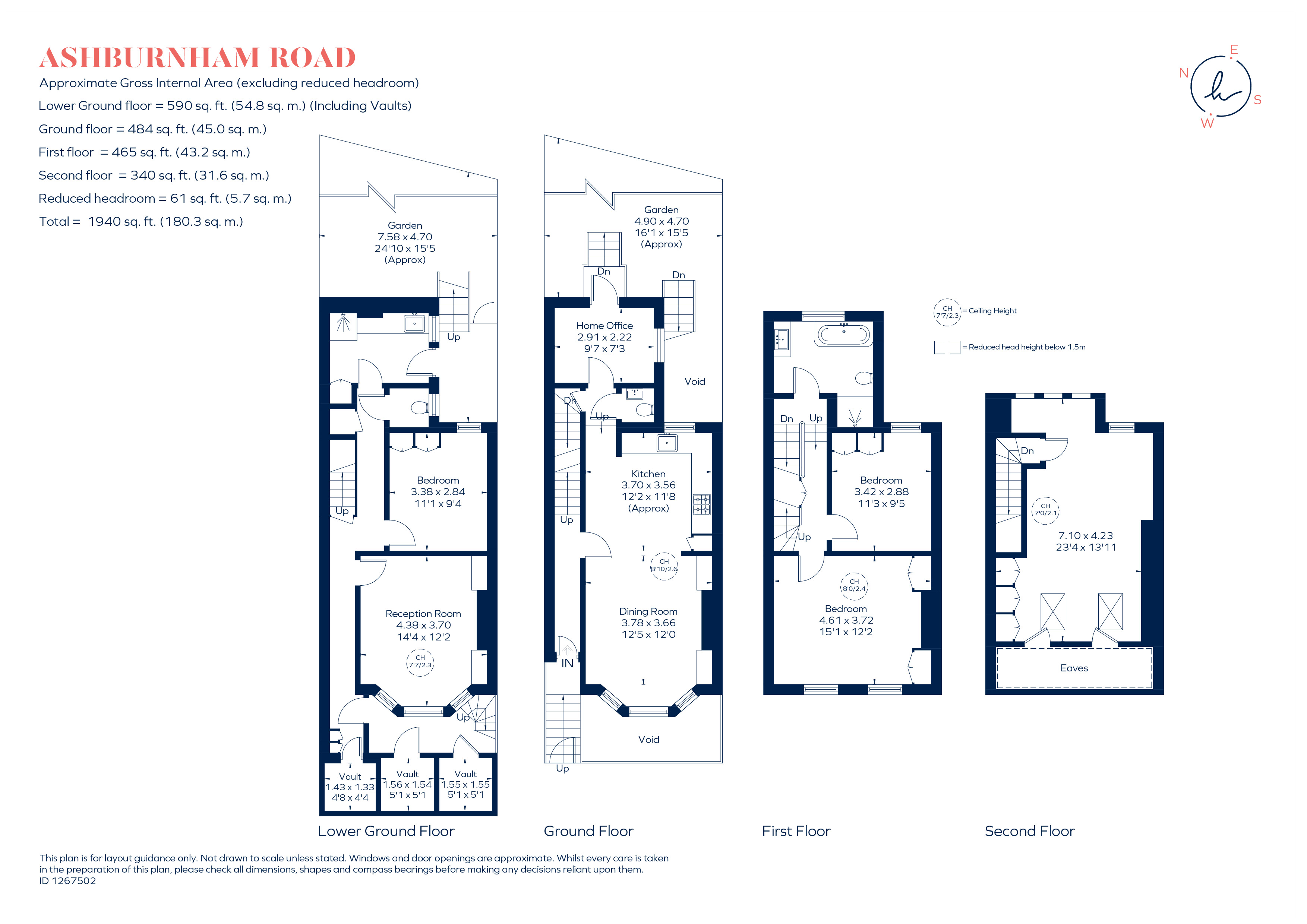 15, Ashburnham Road, London floorplan