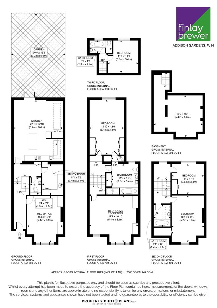 85, Addison Gardens, London floorplan