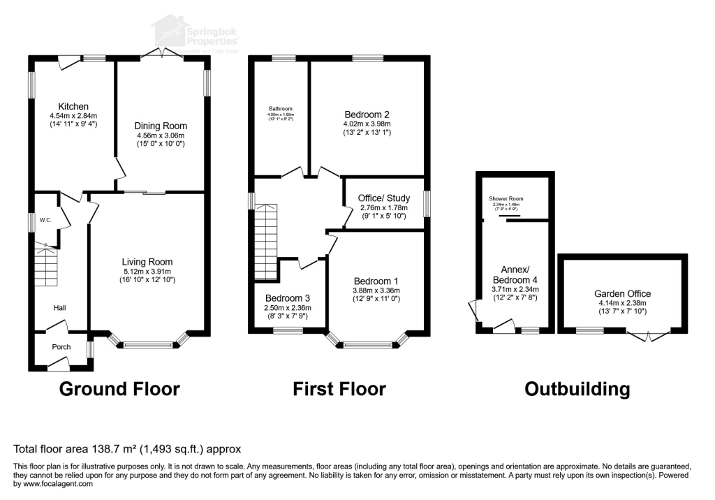 13, Elm Grove, Dursley floorplan