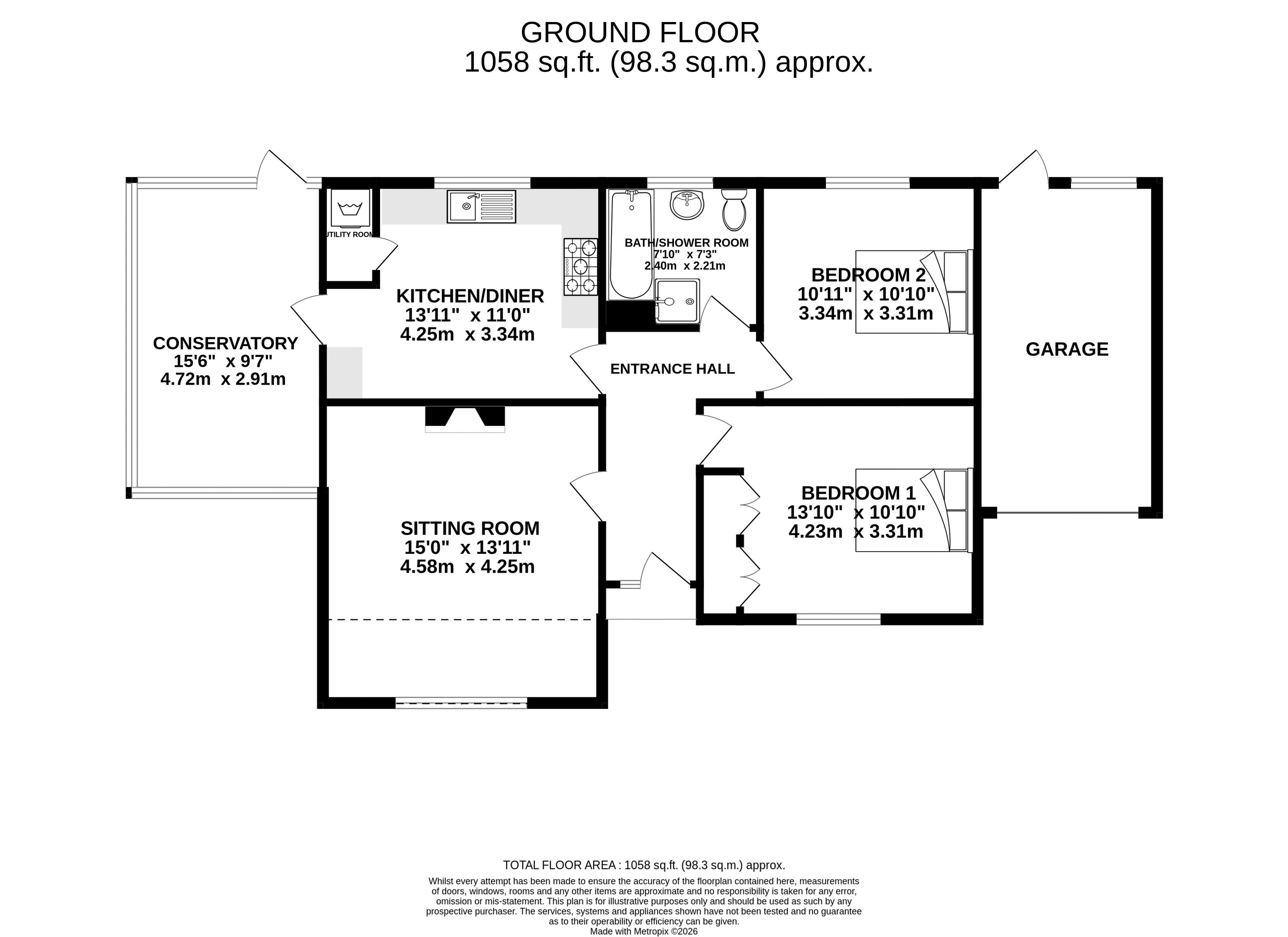 Sunningdale, School Lane, Bridgwater floorplan