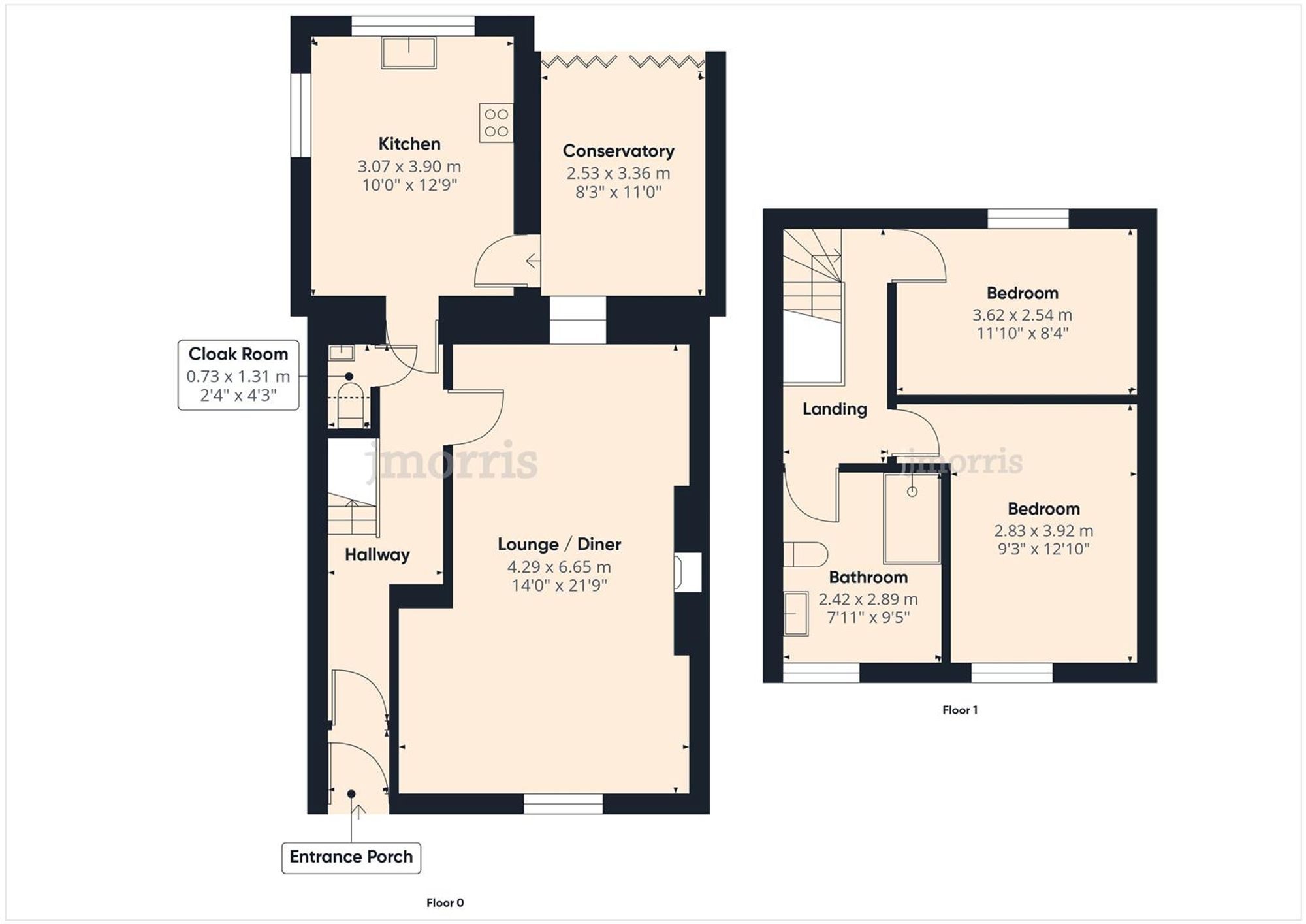 1 Castle View The Bridge, Narberth floorplan