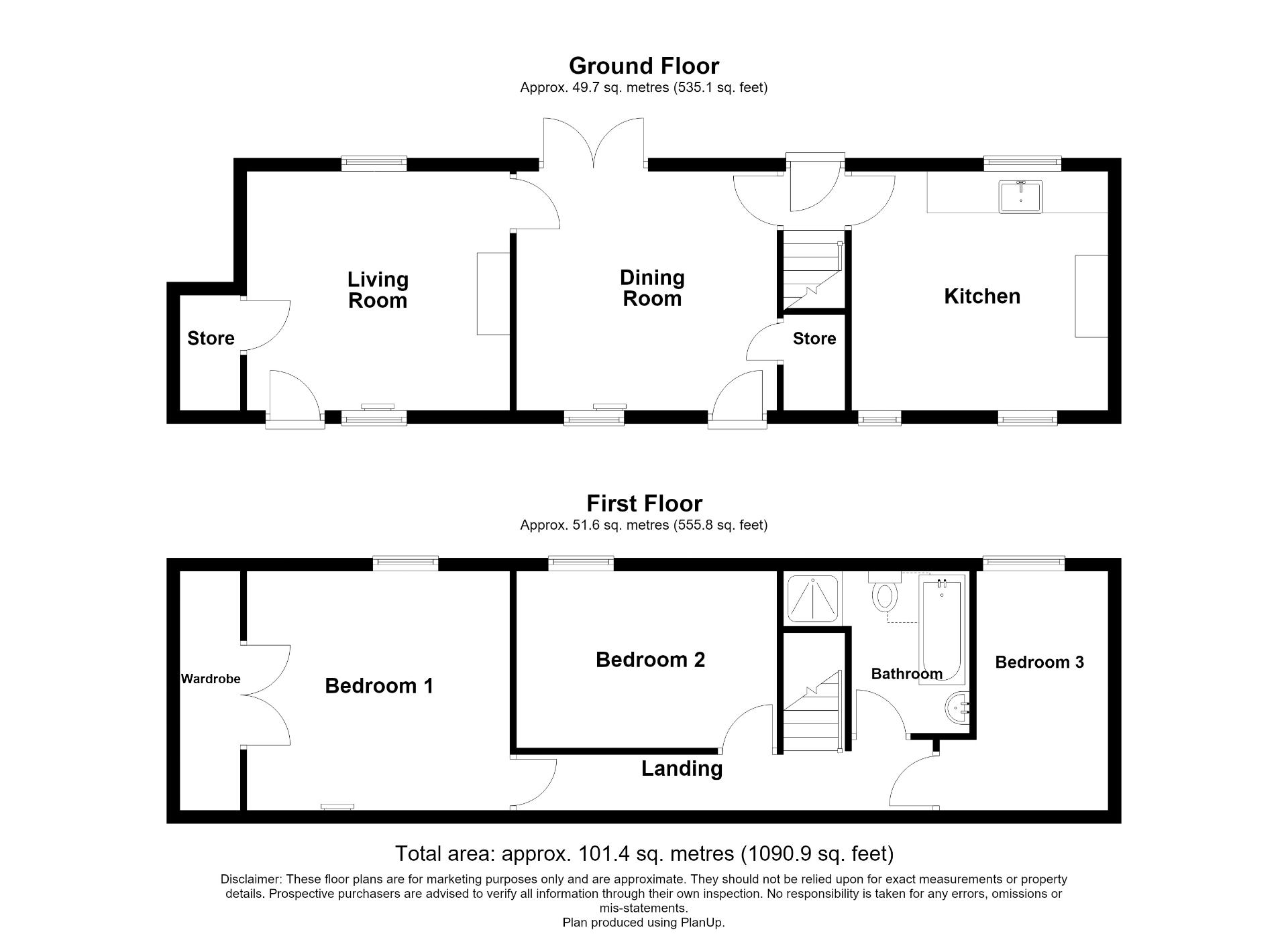 "Park View Cottage", Church Lane, South Wingfield floorplan