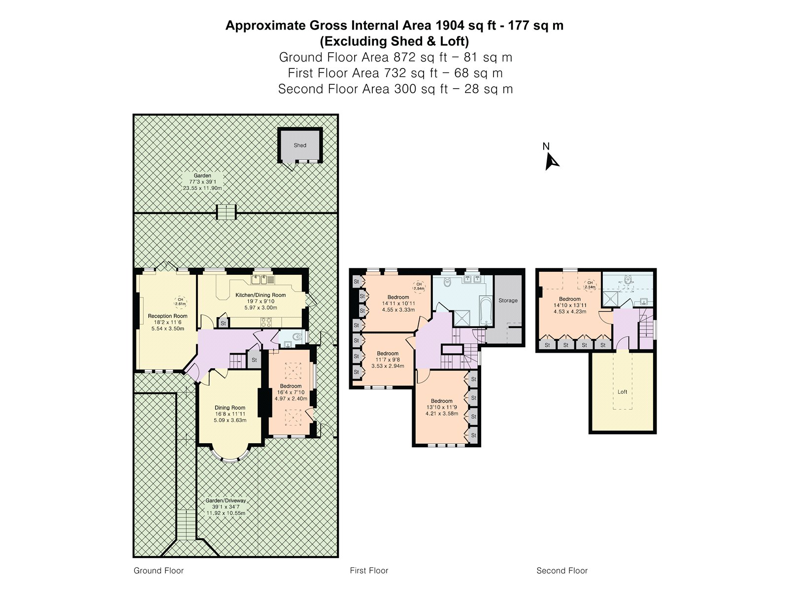 93, Brim Hill, London floorplan