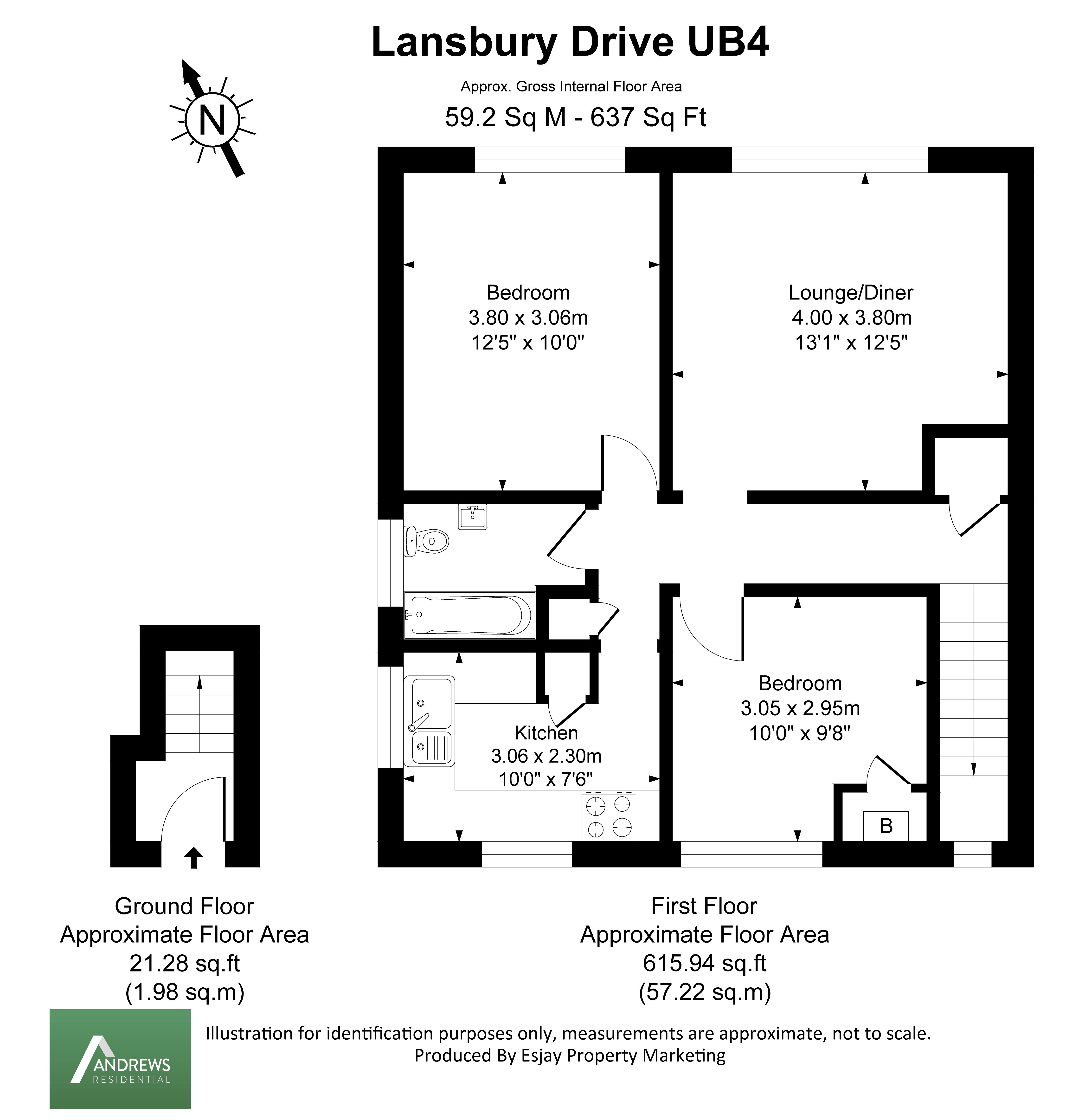 Lansbury Drive, Hayes floorplan