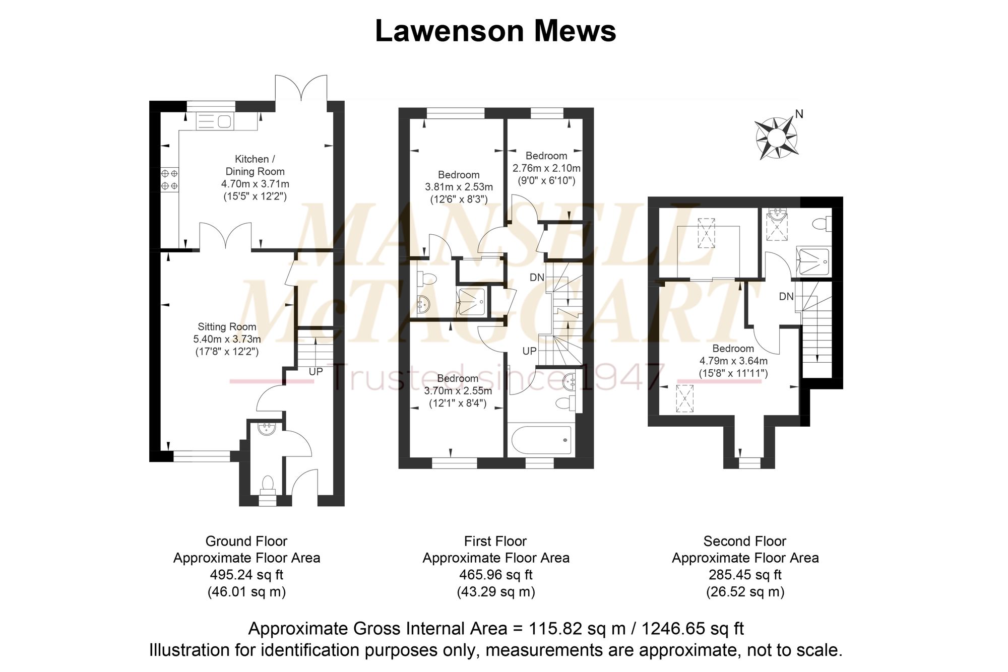4 Lawrenson Mews, Billingshurst floorplan