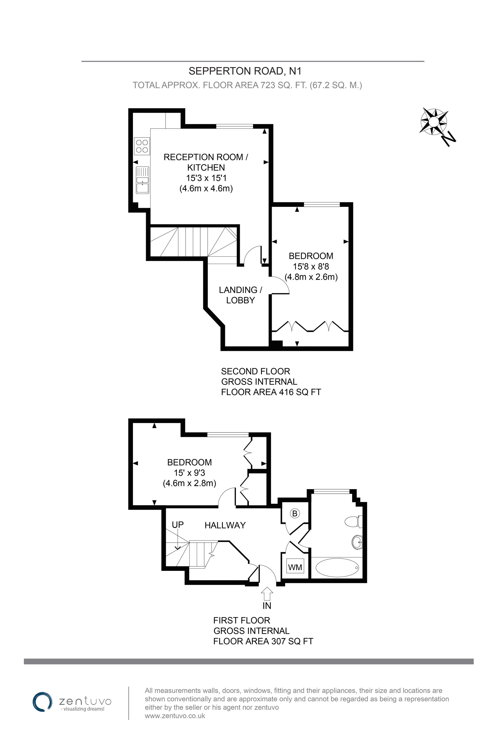 Flat 11, Chaplin House, London floorplan
