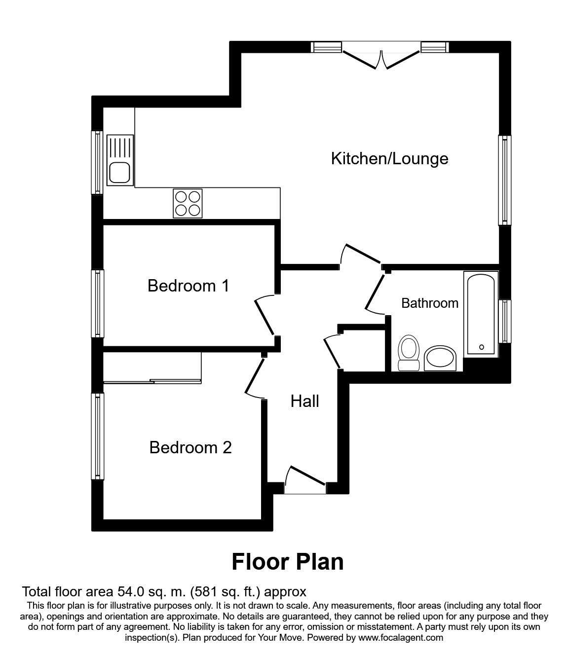 2 Bedrooms Flat to rent in Regent Street, Whitstable CT5