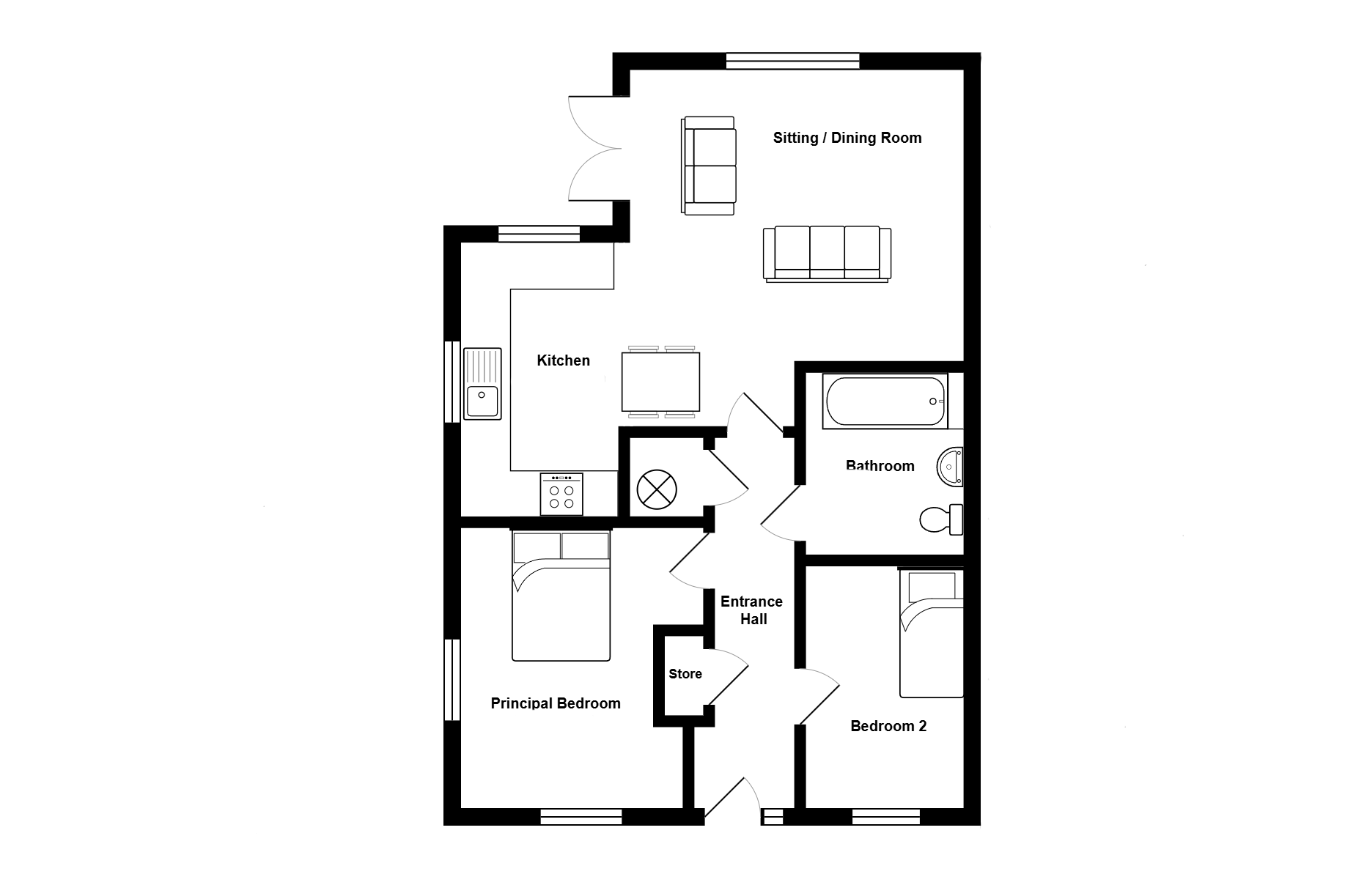 Millstone Place (Type L),, Alan Avenue, Norwich floorplan