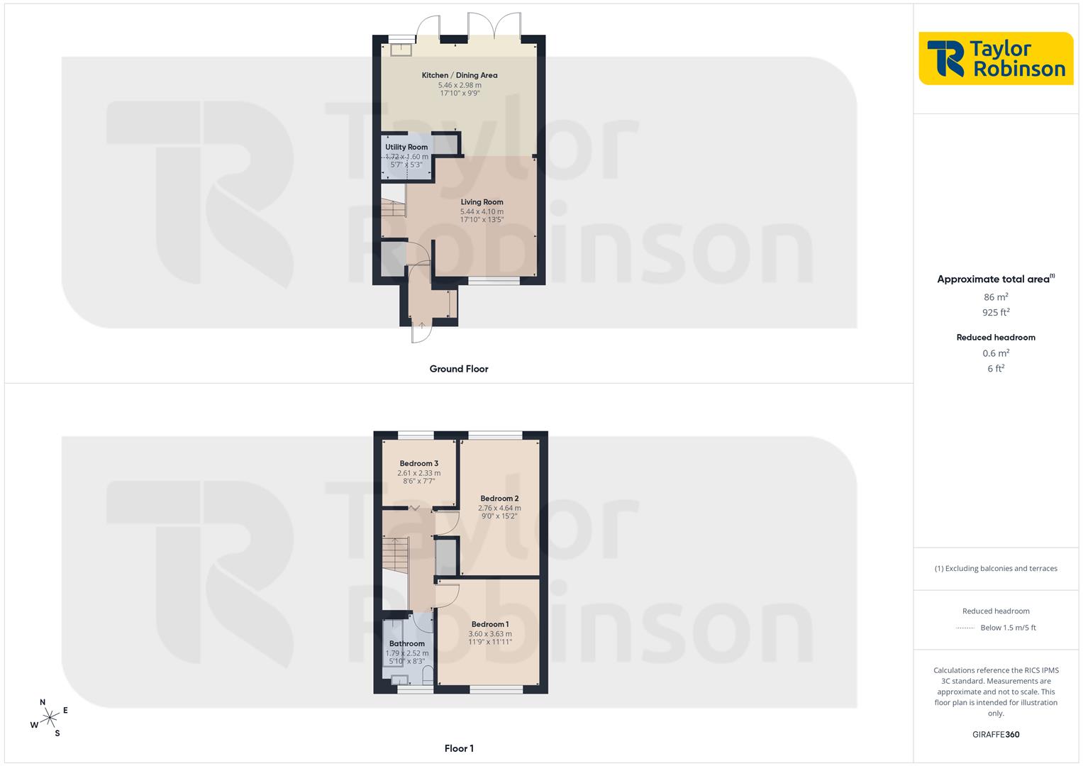 18, Morecambe Close, Crawley floorplan