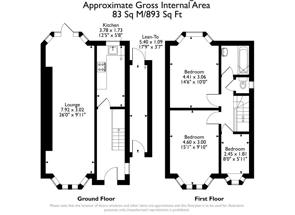 39, Wilnecote Grove, Birmingham floorplan