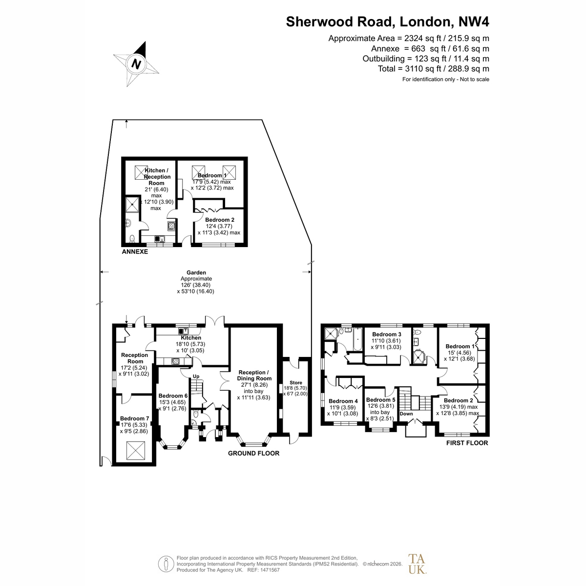 49, Sherwood Road, Hendon floorplan